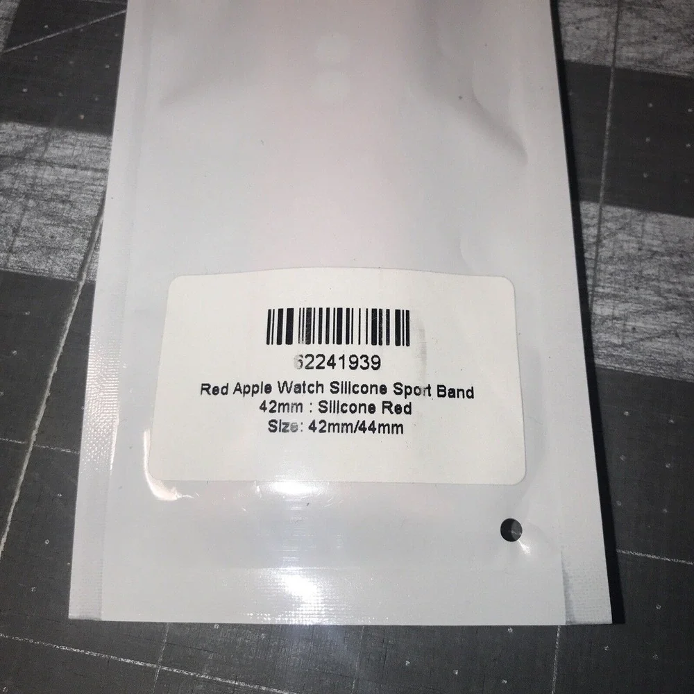 Replacement Silicone Sport Band Fits Smart Watch 42/44/45 Red